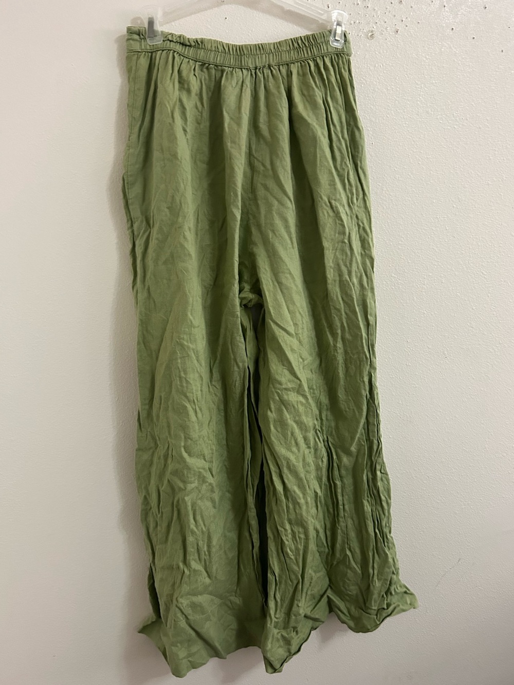 Lazy Bones 100% linen wide leg pants - Picture 4 of 6